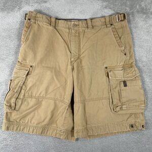 Eddie Bauer Cargo Shorts Mens 38 Cotton Utility Pockets Rugged Hiking Outdoors